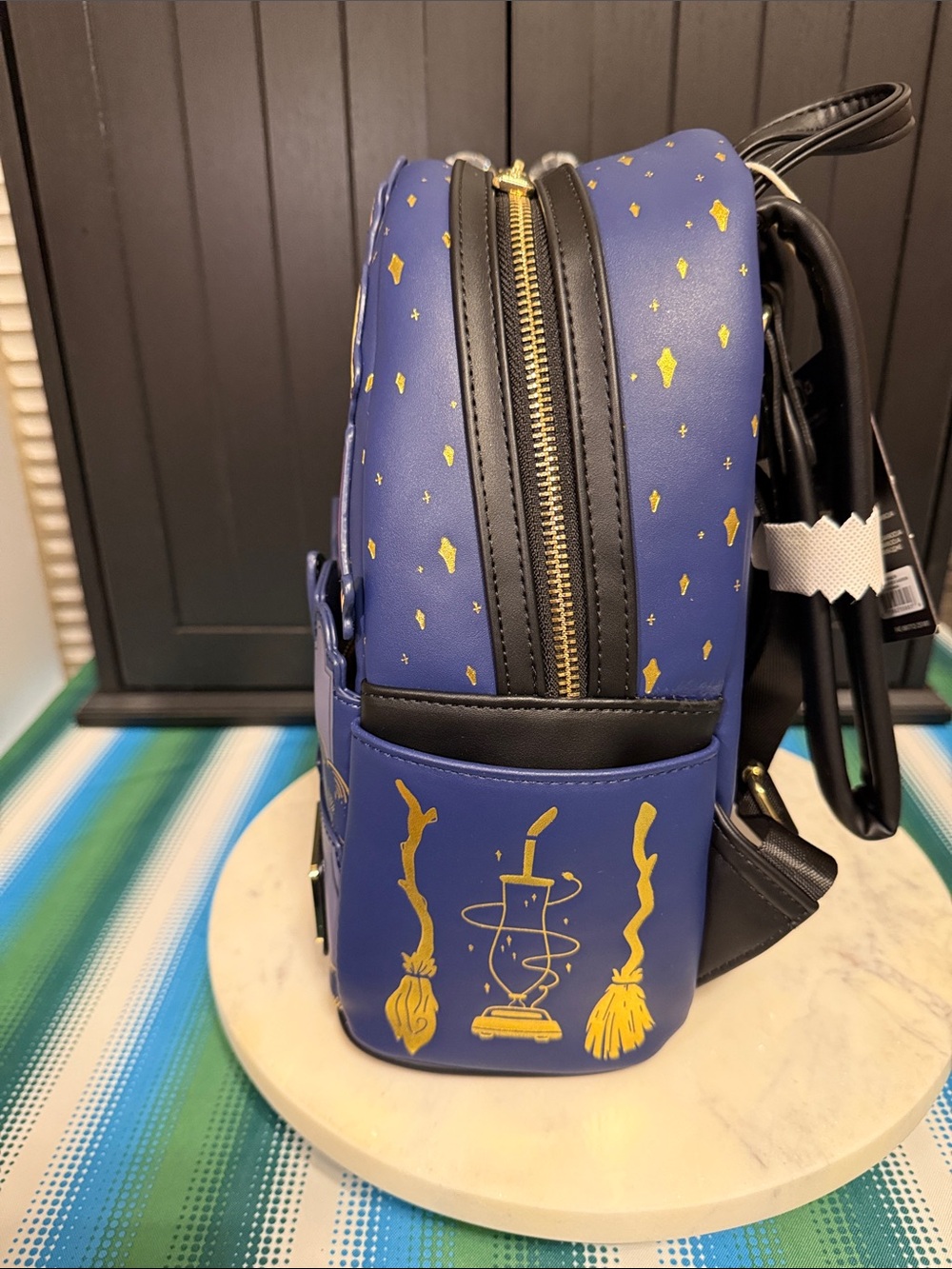 Loungefly Navy Hocus Pocus 2 Mini Backpack with Colorful Character Art - Picture 7 of 10